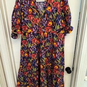 Vibrant Floral Maxi Dress